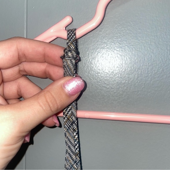 Molly Green Gray Plaid Mini Dress Medium - Picture 9 of 10